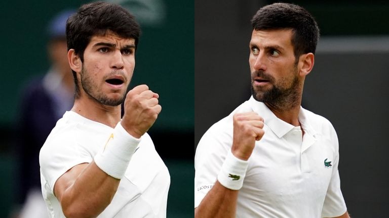 Wimbledon Men's singles final Djokovic vs. Alcaraz